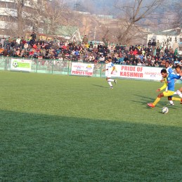 An LSKFC game in progress at TRC ground Photos: LSKFC