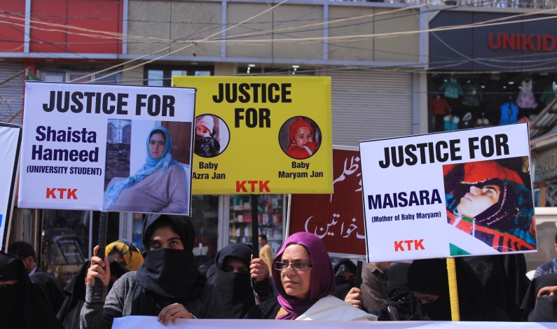 In Pictures: KTK protests against Women’s rights violation in J&K
